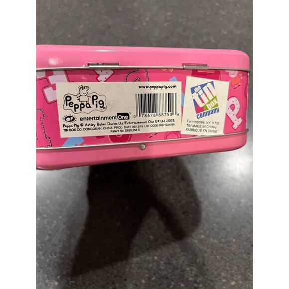 Vintage 2003 Pepa Pig mini Tin Box w/Handle Purse - Picture 6 of 12